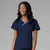 Women's Contrast Mock Wrap Top