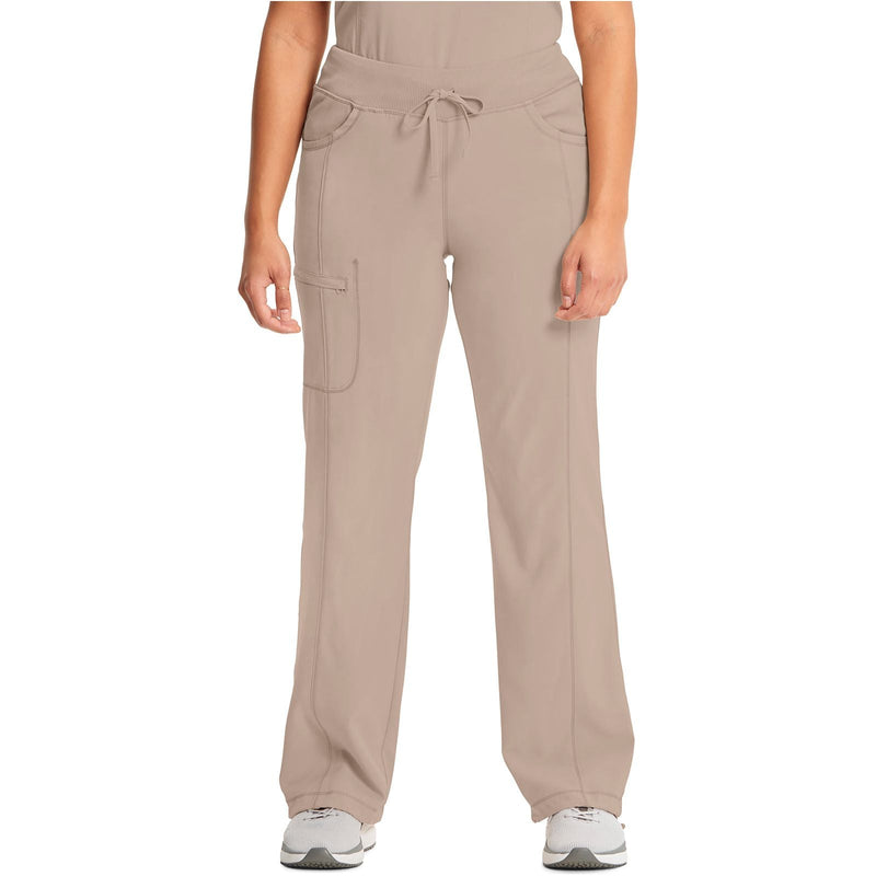 khaki - Straight Leg Drawstring Pant