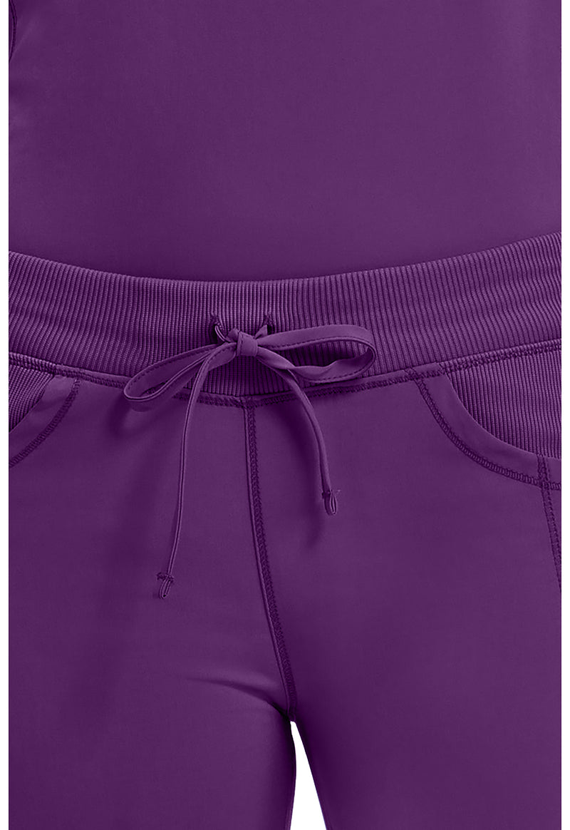 Eggplant - Women's Straight Leg Drawstring Scrub Pants – Tall (View 2)