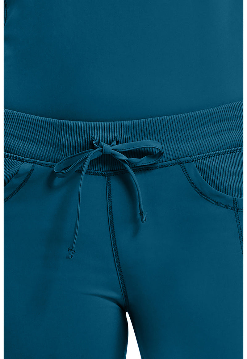 Caribbean Blue - Women's Straight Leg Drawstring Scrub Pants – Regular (View 2)