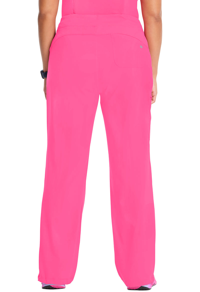 Carmine Pink - Cherokee IN Infinity Women Scrub Pants - Back View