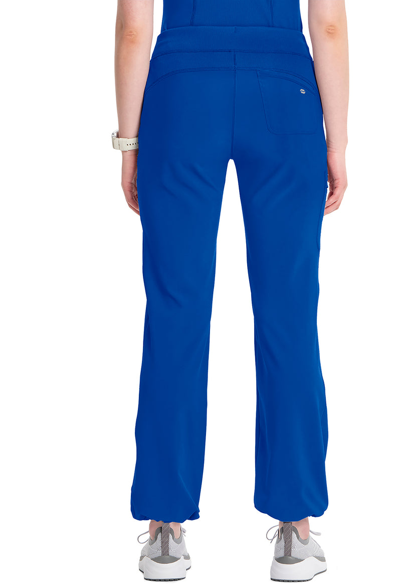 Galaxy Blue - Cherokee IN Infinity Women Scrub Pants - Back View