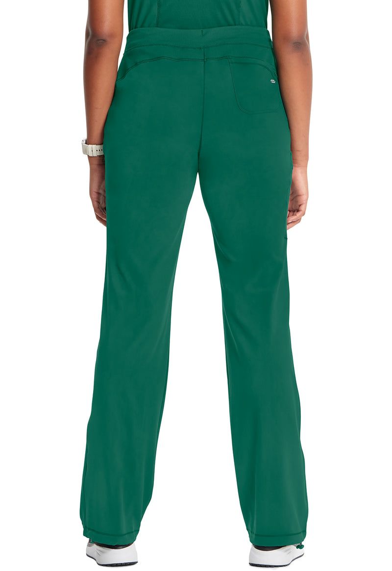 Hunter Green - Cherokee IN Infinity Women Scrub Pants - Back View