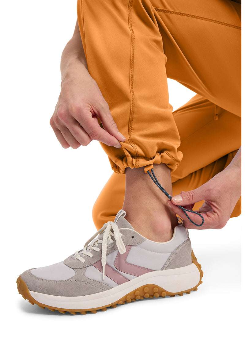 Orange Sunrise - Women's Straight Leg Drawstring Scrub Pants – Regular (View 2)