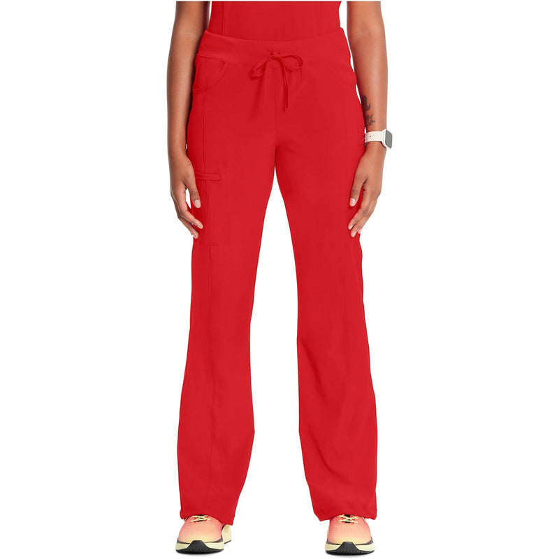 red - Straight Leg Drawstring Pant
