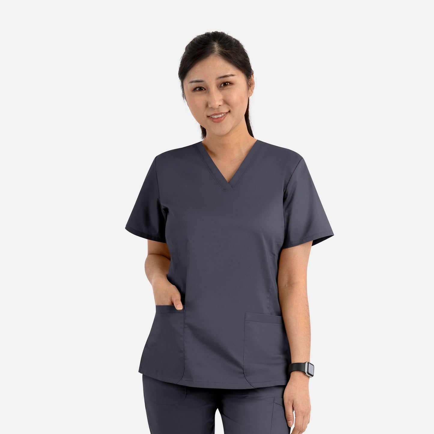 Ladies Basic V-Neck Top