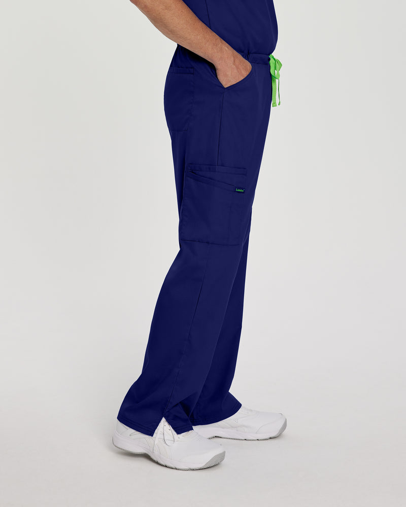 True Navy - Landau ProFlex Unisex 6 Pocket Cargo Scrub Pant for Nursing