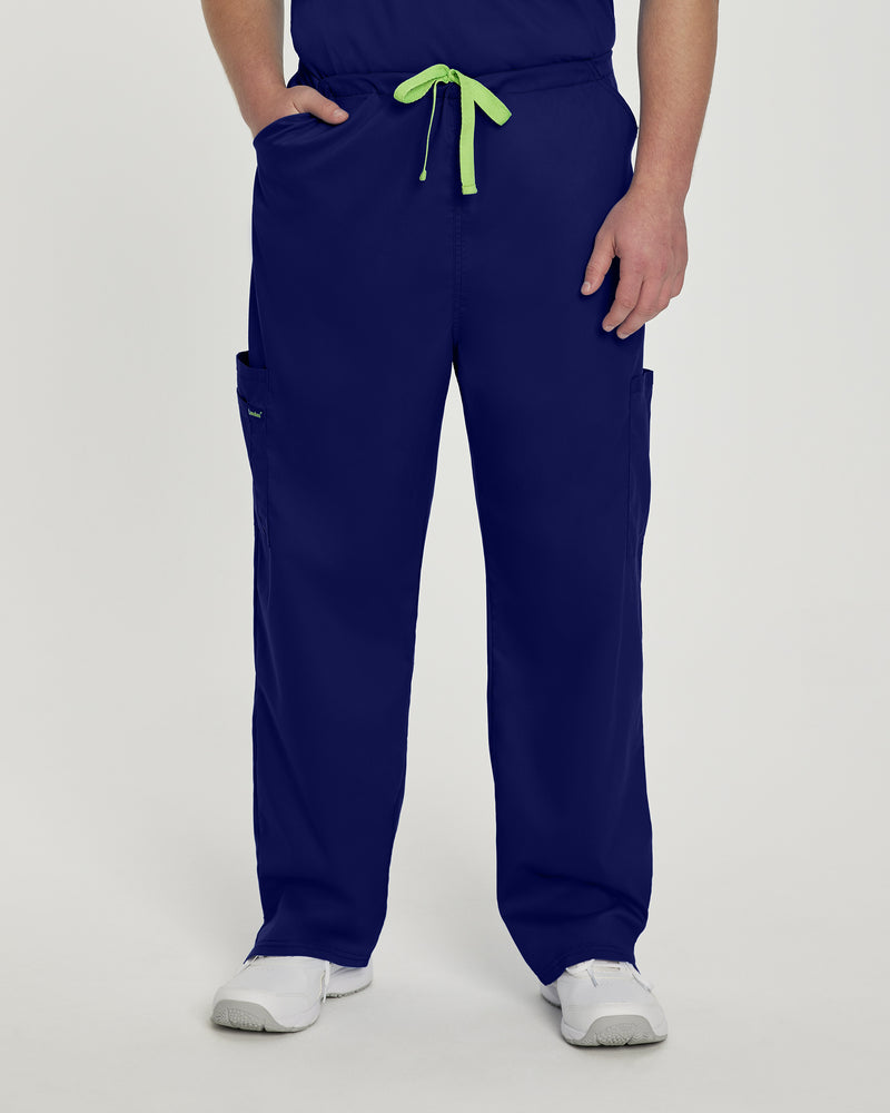 True Navy - Landau ProFlex Unisex 6 Pocket Cargo Scrub Pant for Nursing