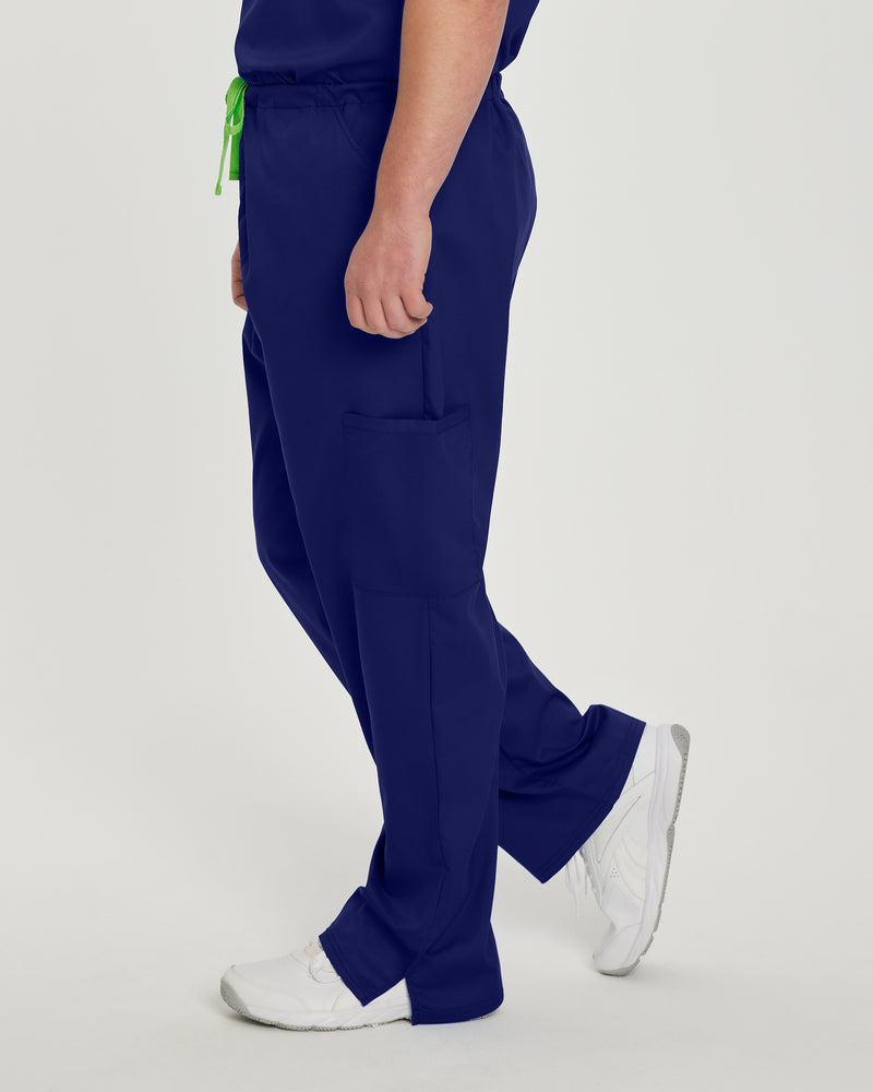 True Navy - Landau ProFlex Unisex 6 Pocket Cargo Scrub Pant for Nursing