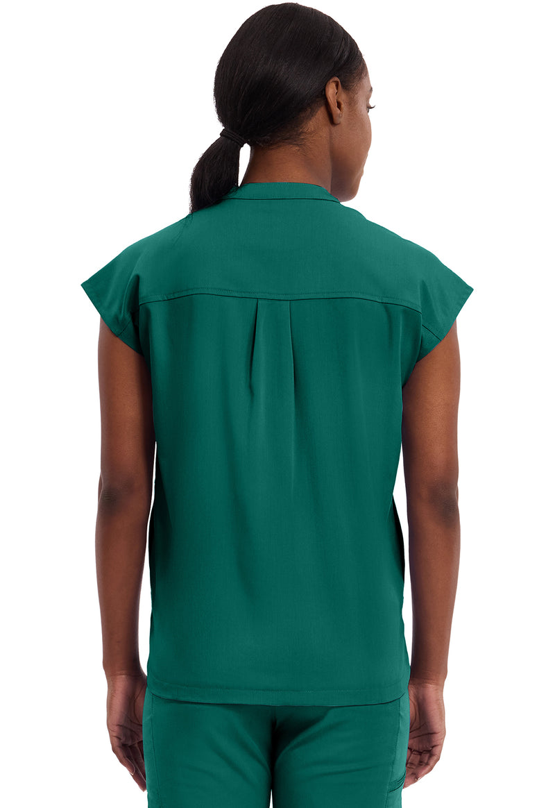 Hunter - Healing Hands Purple Label Women Scrub Top - Back View