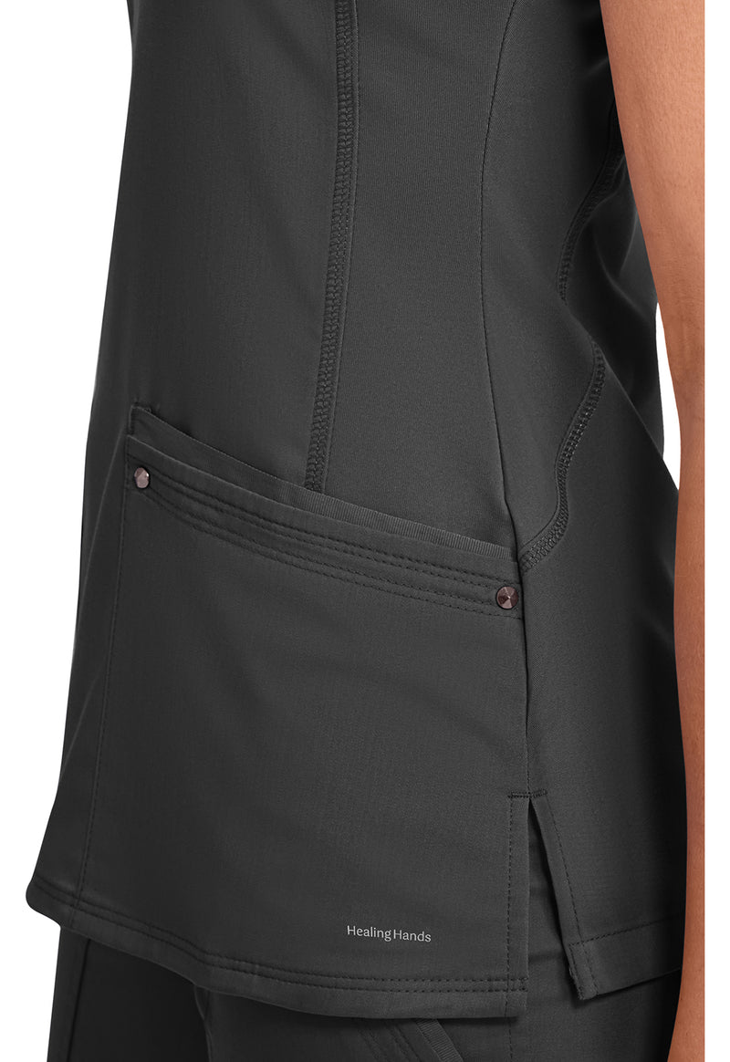 BLACK - Women's Juliet Scrub Top (View 2)