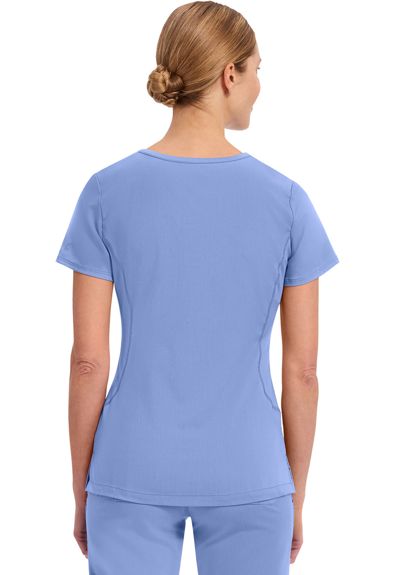 CEIL - Healing Hands Purple Label Women Scrub Top - Back View