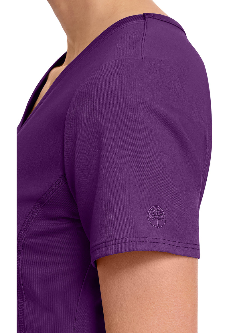 Eggplant - Women's Juliet Scrub Top (View 3)