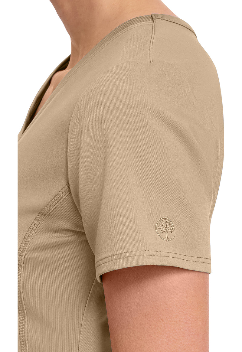 Khaki - Women's Juliet Scrub Top (View 3)