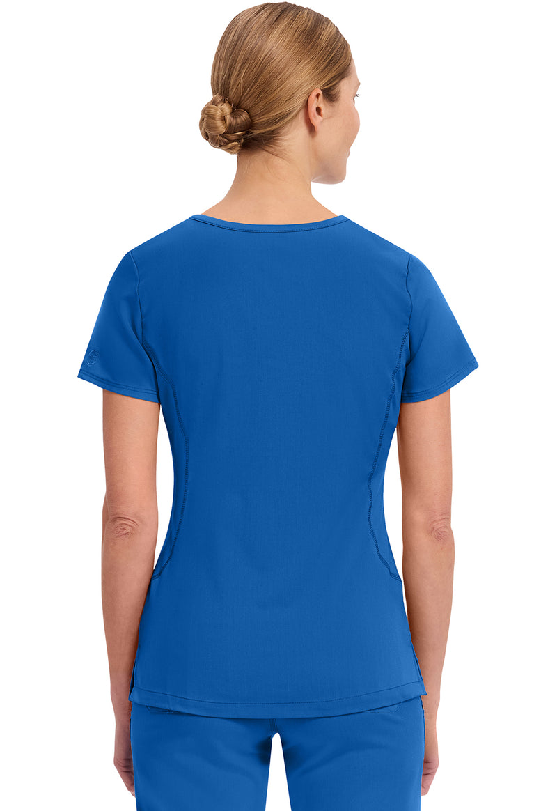 Royal - Healing Hands Purple Label Women Scrub Top - Back View