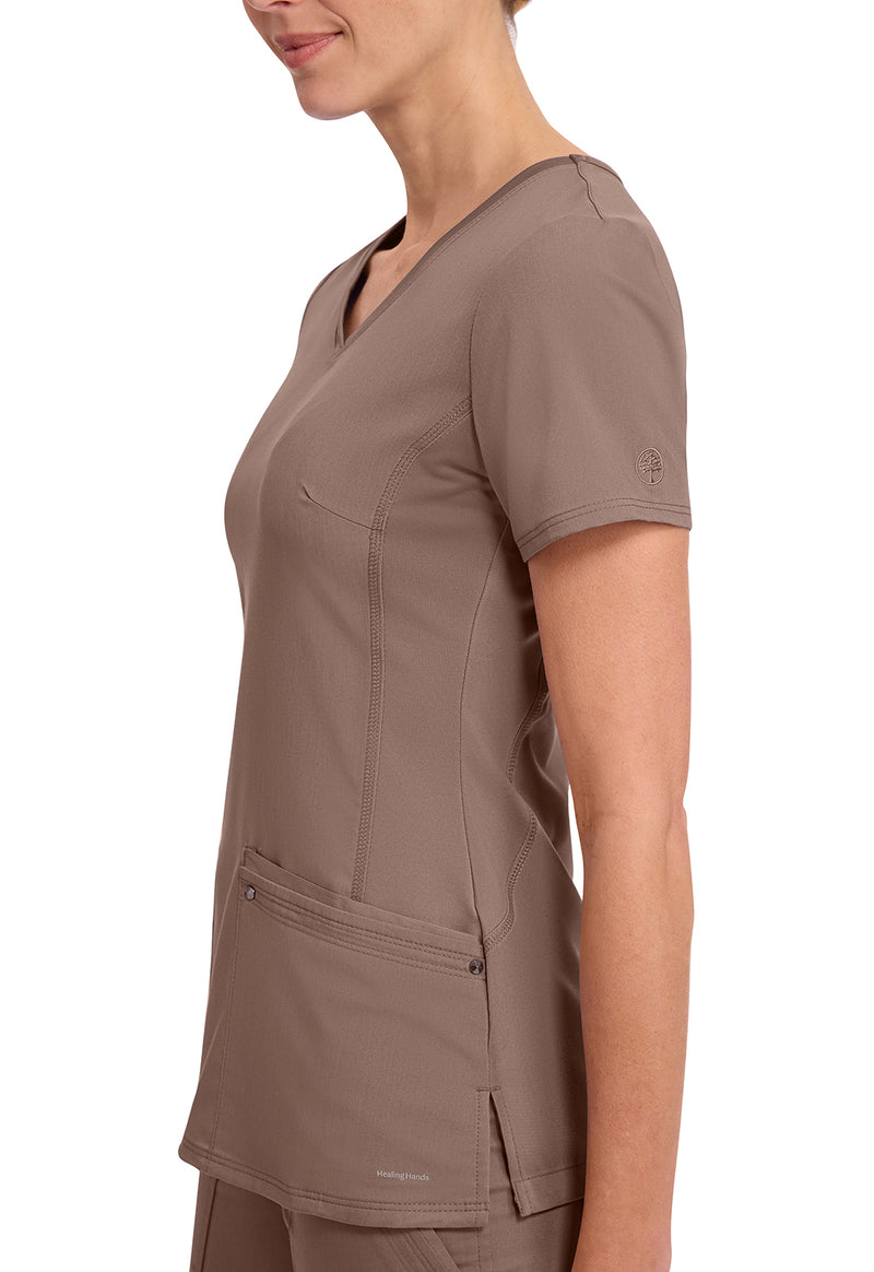 Santa Fe Tan - Women's Juliet Scrub Top (View 2)