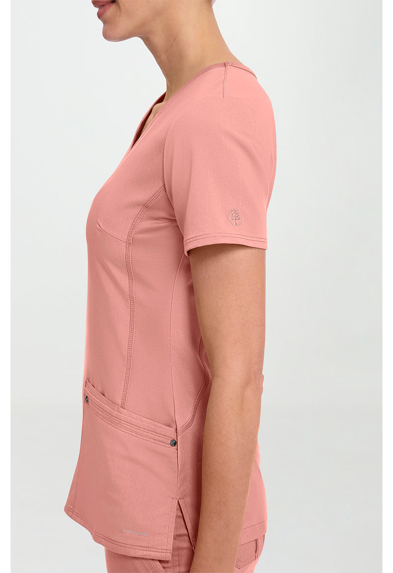 Velvet Peach - Women's Juliet Scrub Top (View 3)