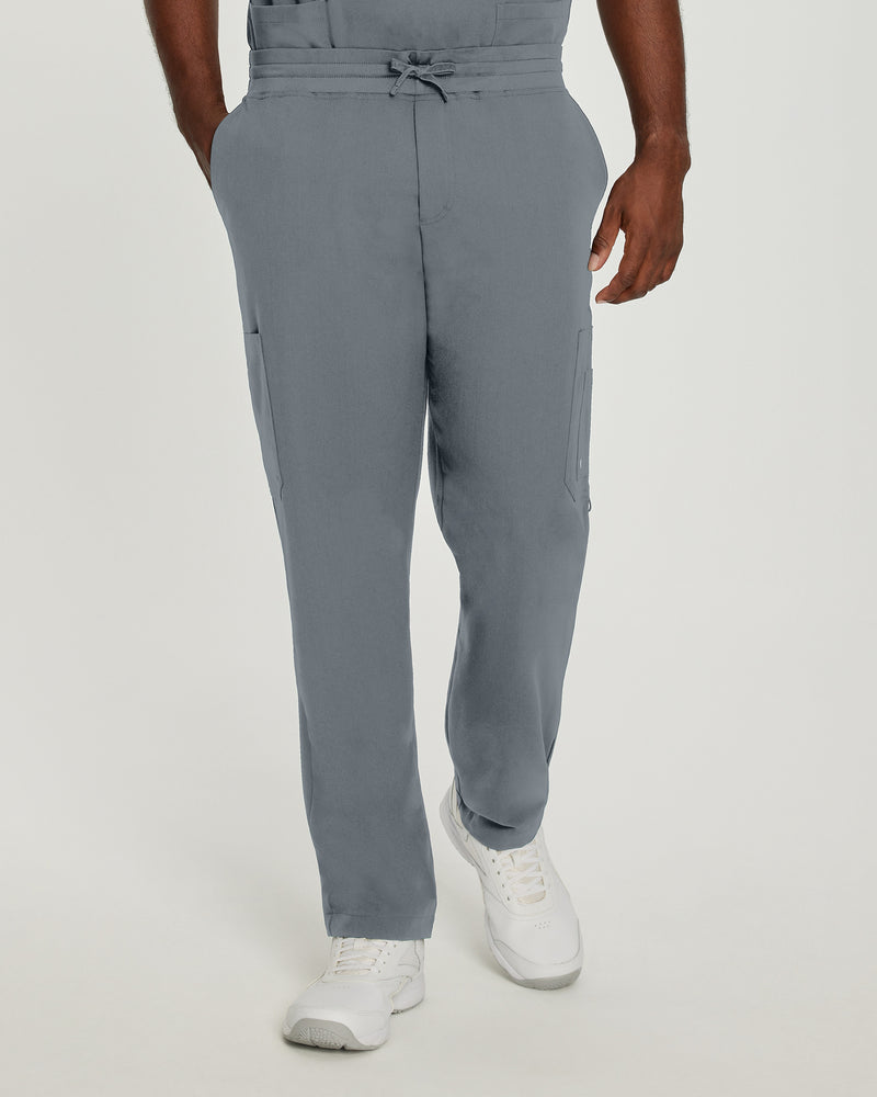 Taylor Grey - White Cross V-Tess Men's 7 Pocket Cargo Scrub Pants for Nursing