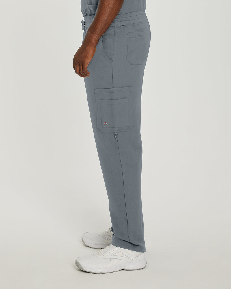 Taylor Grey - White Cross V-Tess Men's 7 Pocket Cargo Scrub Pants for Nursing