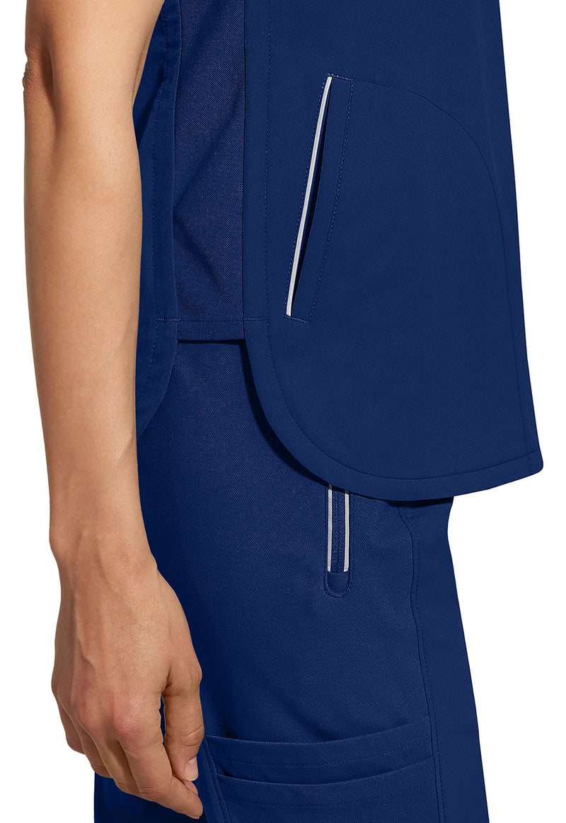 Navy - Women's Skyler Scrub Top (View 2)
