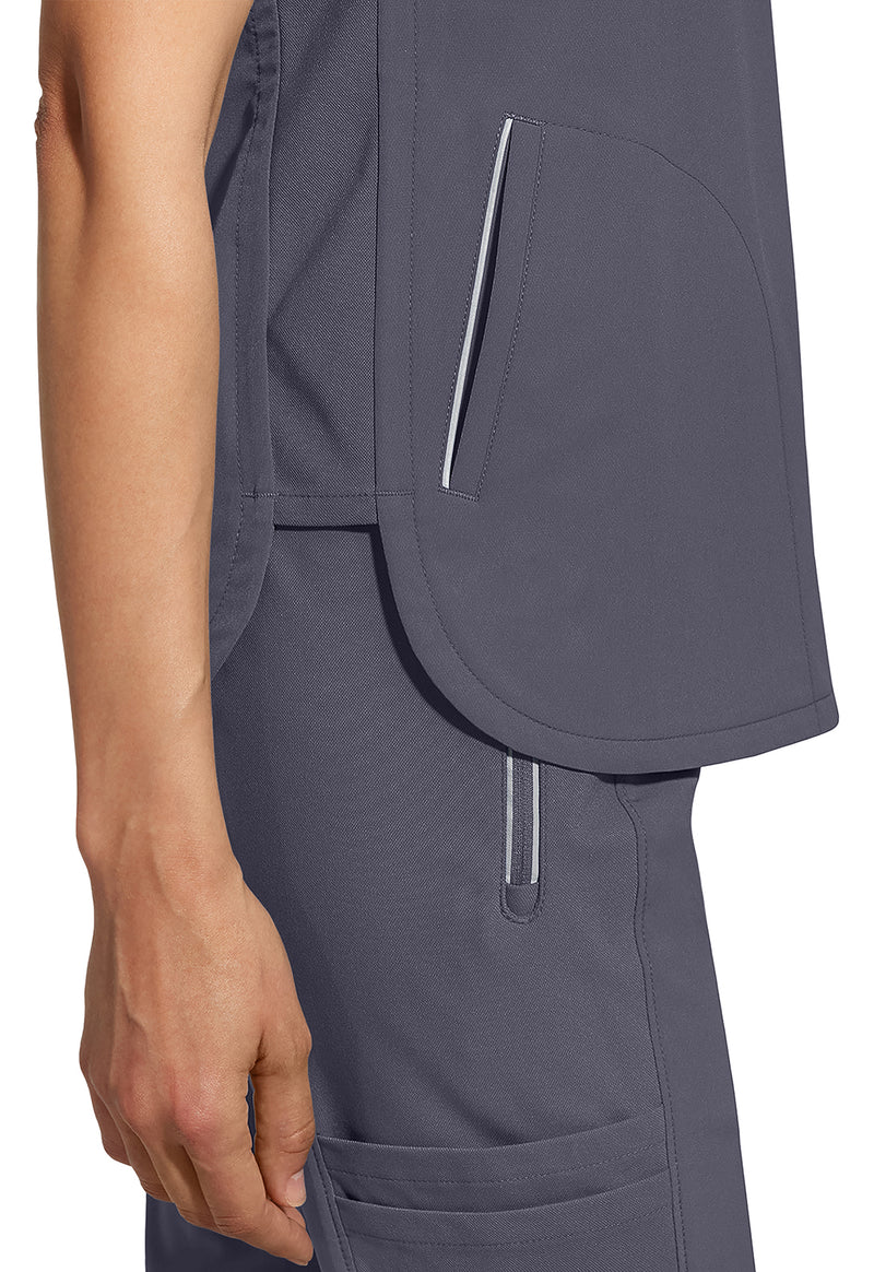 Pewter - Women's Skyler Scrub Top (View 2)