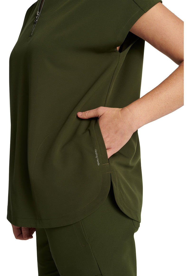 Dark Pine - Women's Sandy Scrub Top (View 3)