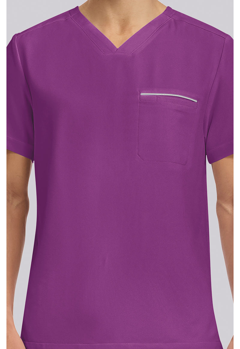 Plum Violet - Men's Spencer Scrub Top (View 2)