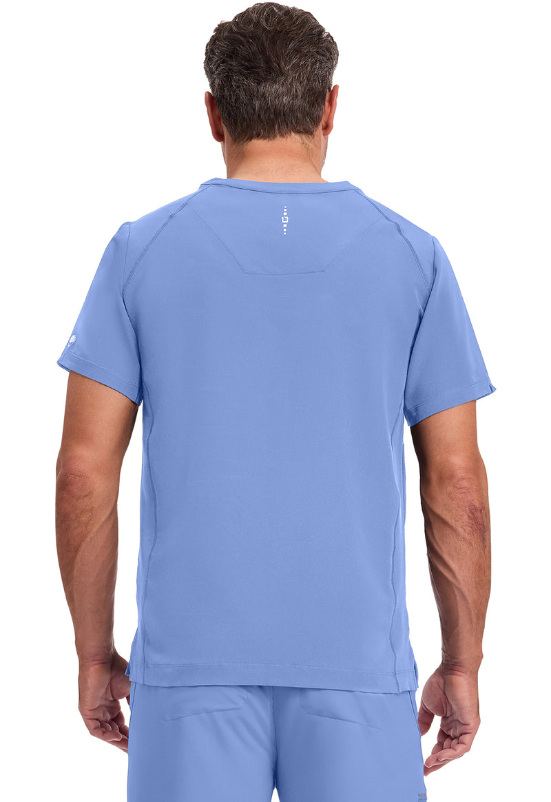 CEIL - Healing Hands 360 Men Scrub Top - Back View