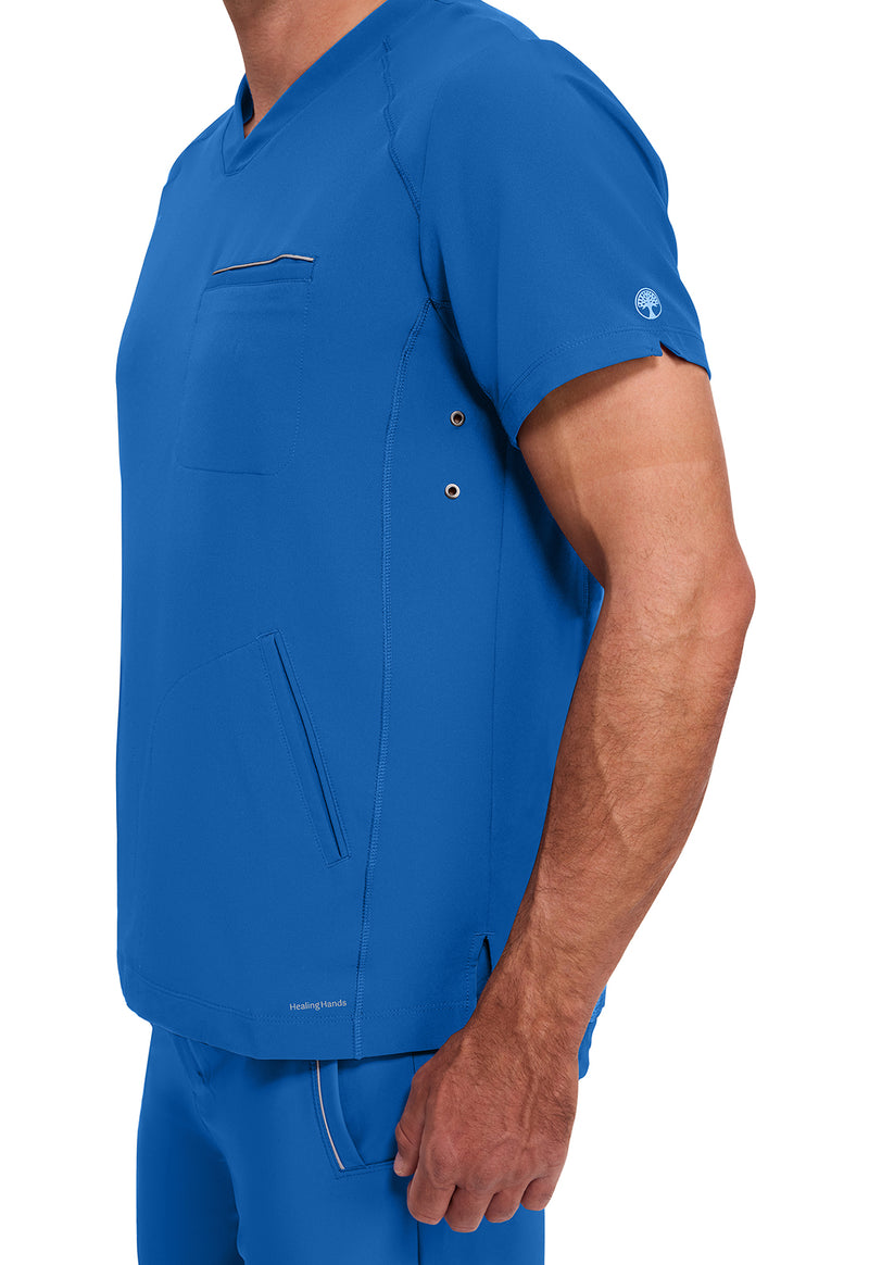 Royal - Men's Steven Scrub Top (View 3)