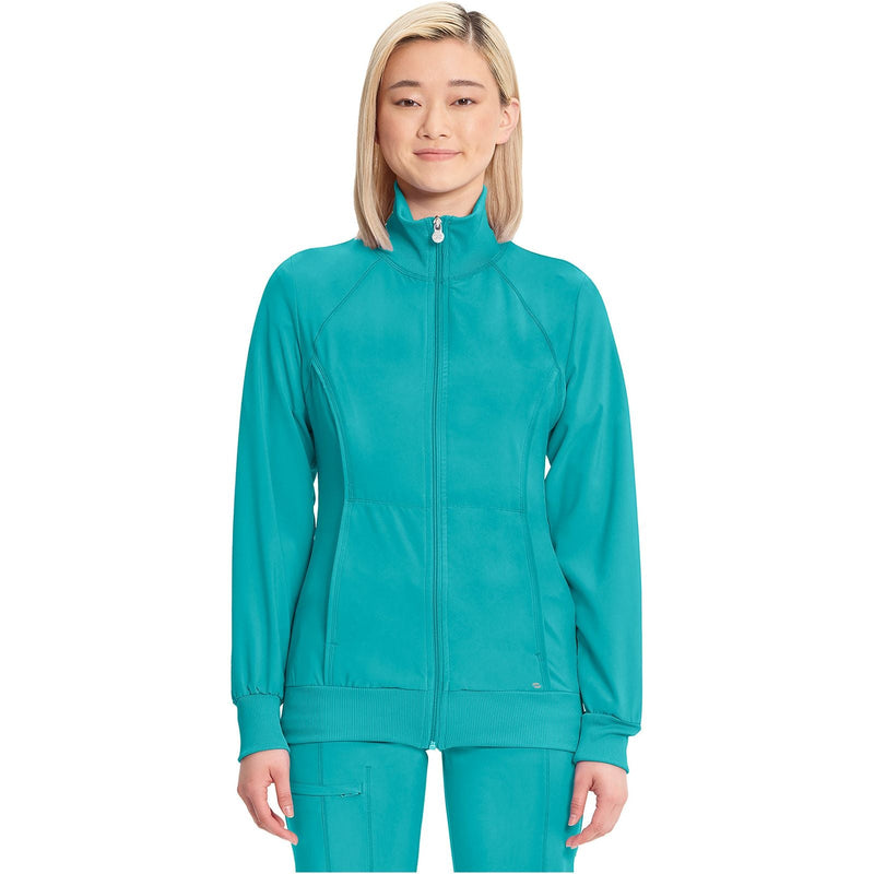 teal blue - Zip Front Jacket