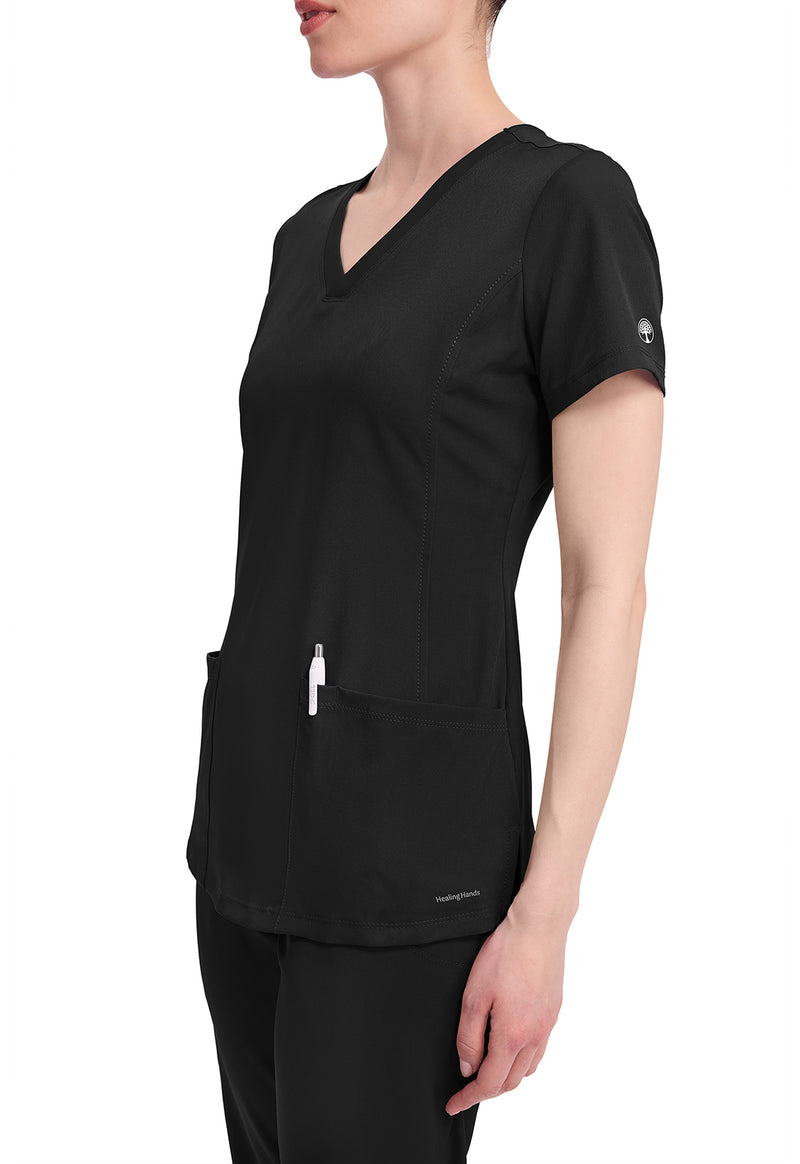 BLACK - Women's Monica Scrub Top (View 2)