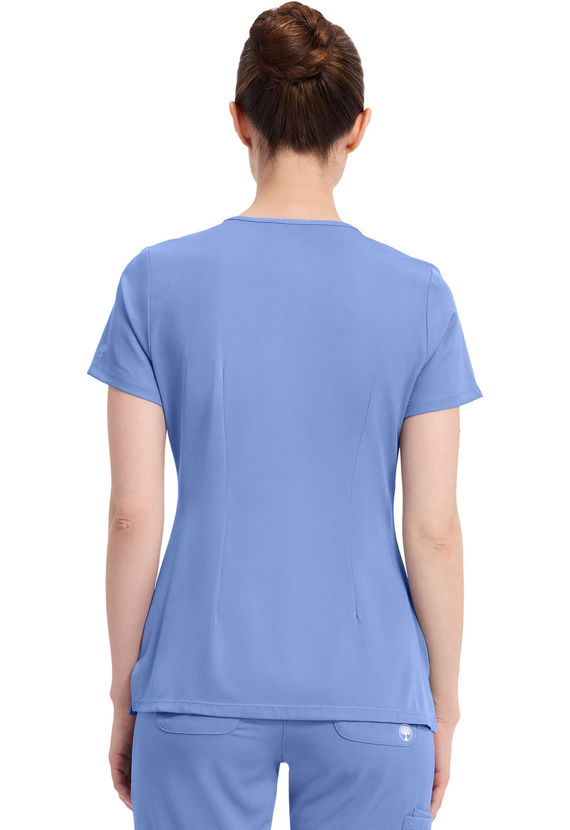 CEIL - Healing Hands Works Women Scrub Top - Back View