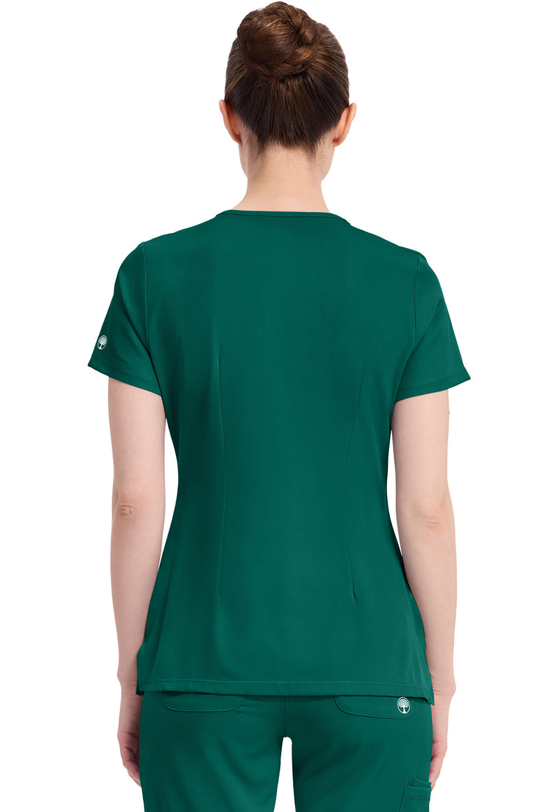 Hunter - Healing Hands Works Women Scrub Top - Back View