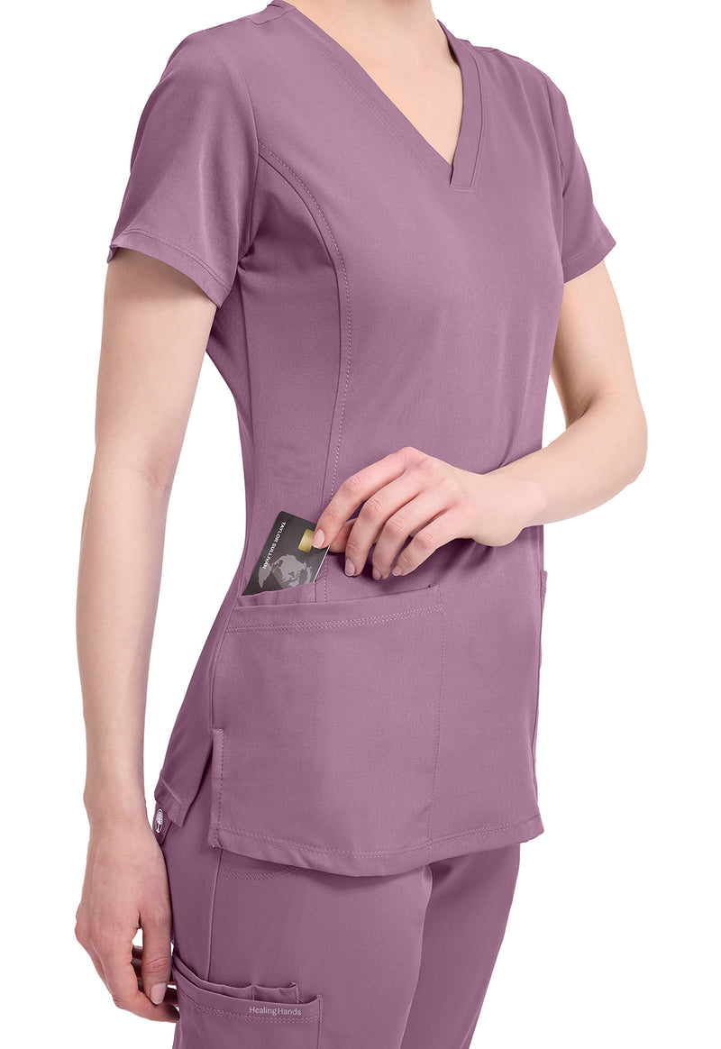 Meta Mauve - Women's Monica Scrub Top (View 3)