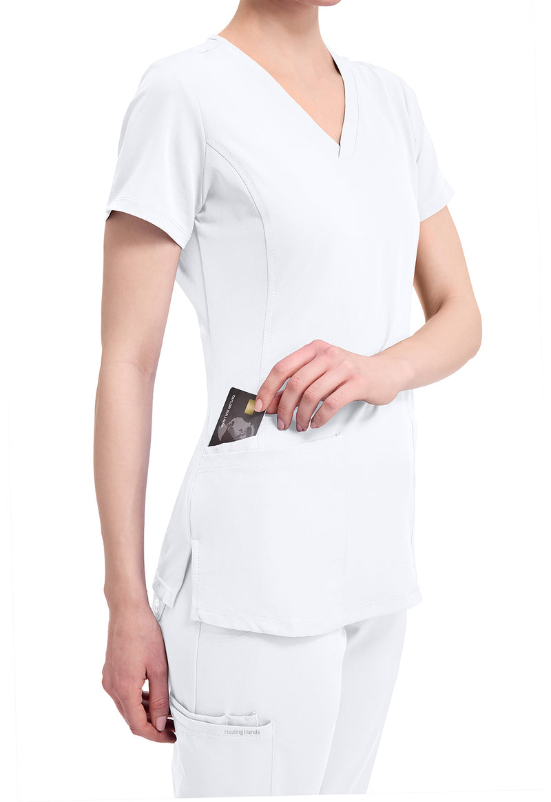 WHITE - Women's Monica Scrub Top (View 3)