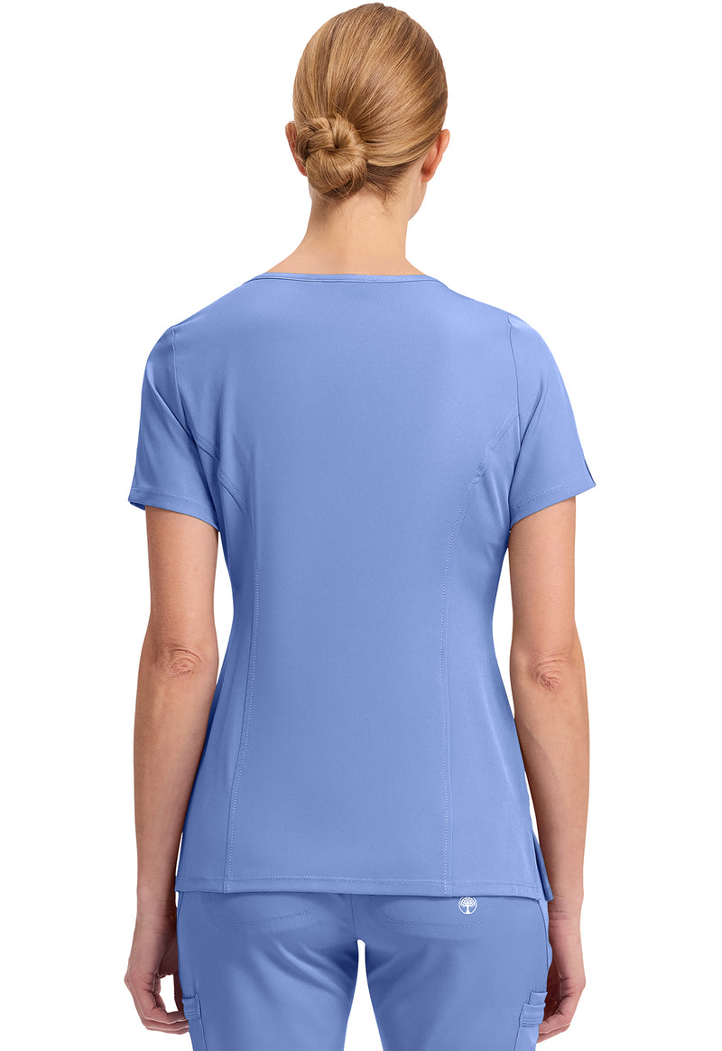 CEIL - Healing Hands Works Women Scrub Top - Back View
