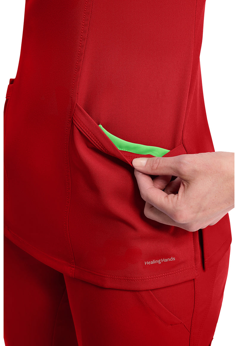 Red - Women's Madison Scrub Top (View 2)