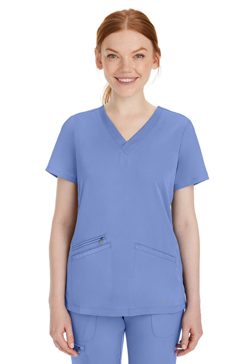 CEIL - Healing Hands Works Women Scrub Top - Front View