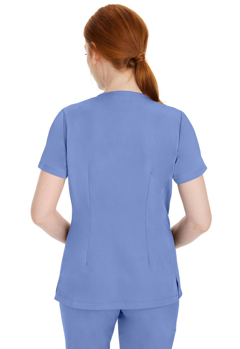 CEIL - Healing Hands Works Women Scrub Top - Back View