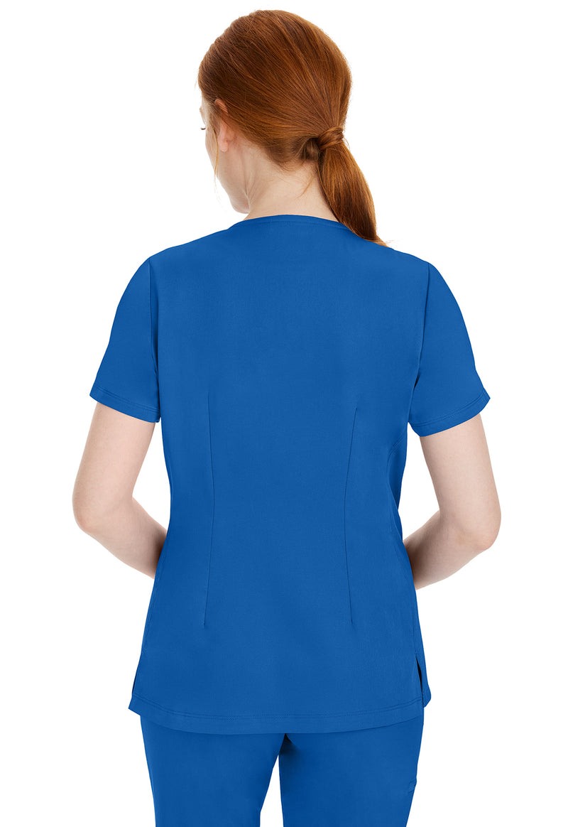 Royal - Healing Hands Works Women Scrub Top - Back View