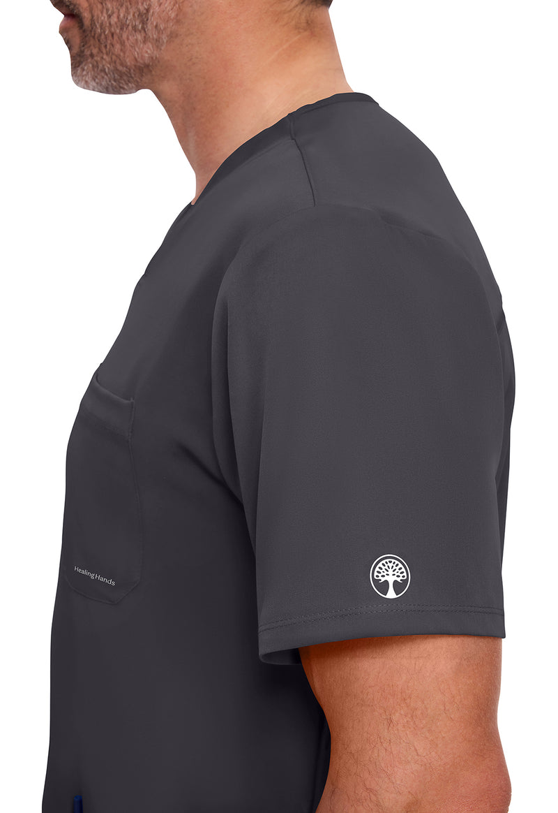 Pewter - Men's Mathew Scrub Top (View 2)