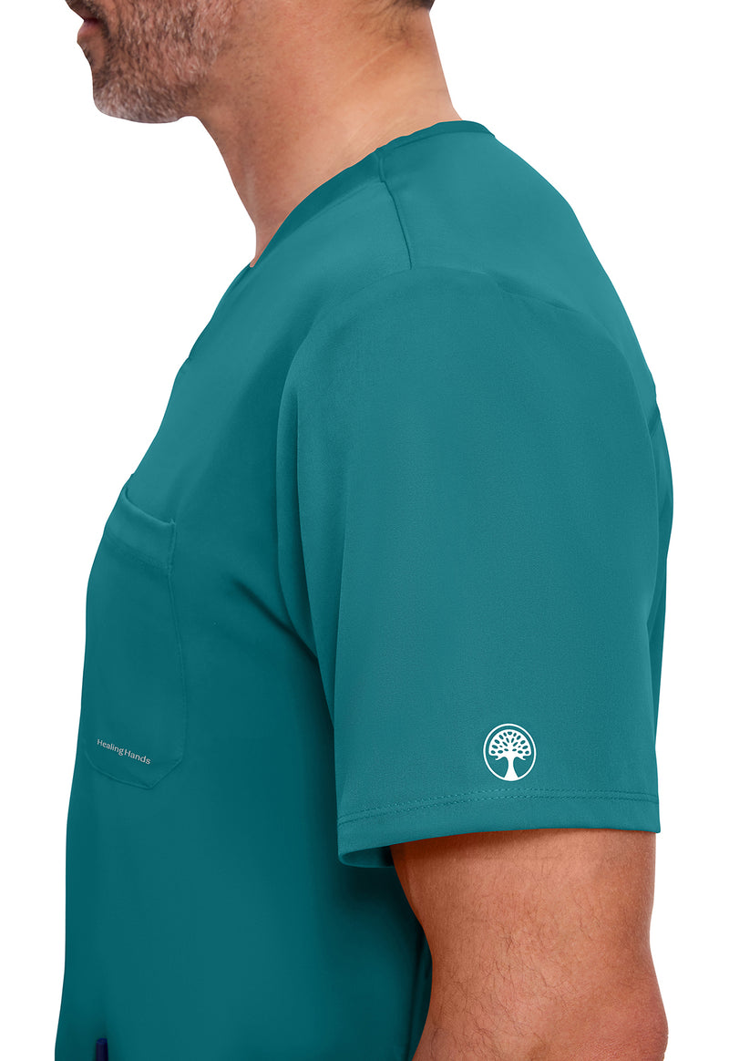 TEAL - Men's Mathew Scrub Top (View 2)