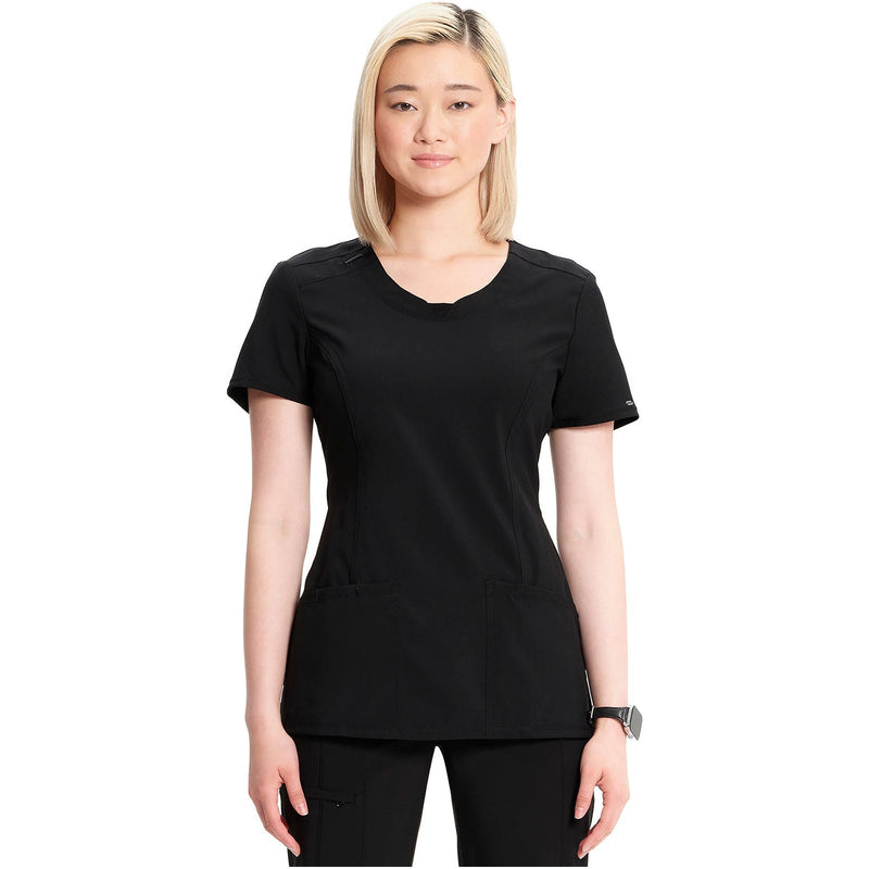 black - Round Neck Top