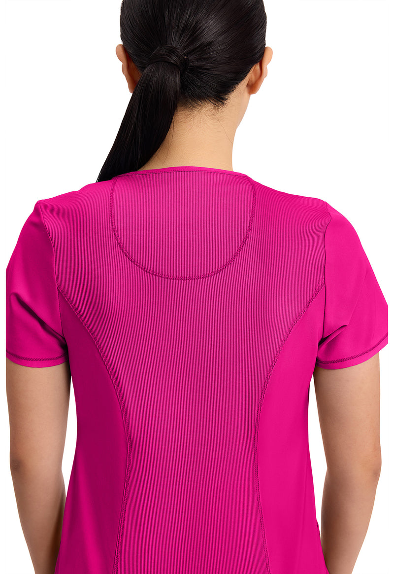 carmine pink - Round Neck Top (View 2)