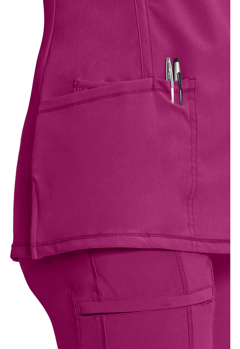 Future Fuchsia - Women's Round Neck Scrub Top (View 2)