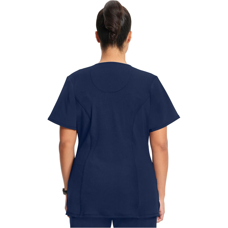 navy - Round Neck Top