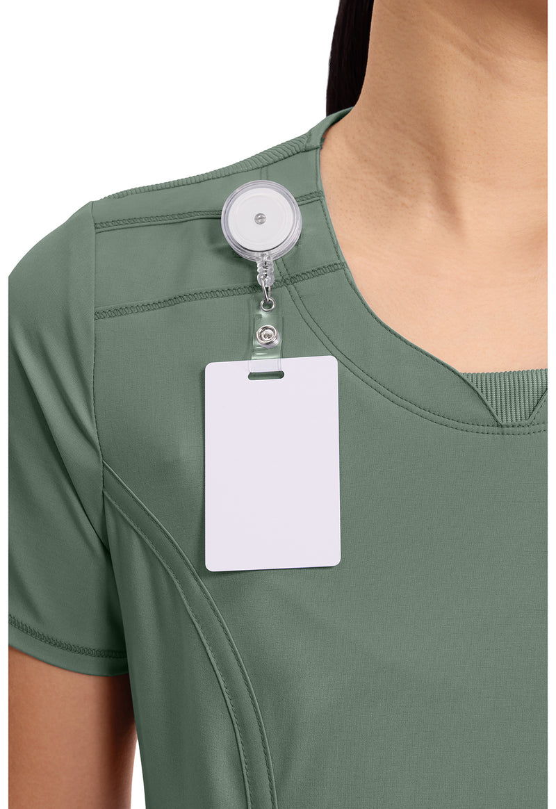 olive - Round Neck Top (View 3)