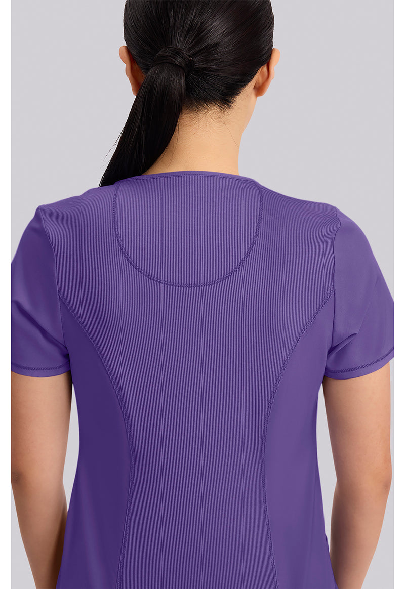 PRETTY N PURPLE - Women's Round Neck Scrub Top (View 2)