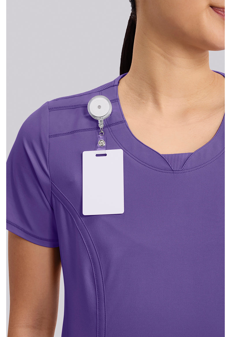 PRETTY N PURPLE - Women's Round Neck Scrub Top (View 3)