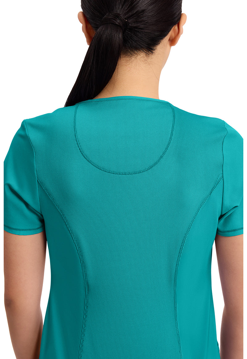 Teal Blue - Women's Round Neck Scrub Top (View 2)